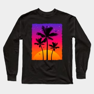 Tropical Sunset Long Sleeve T-Shirt